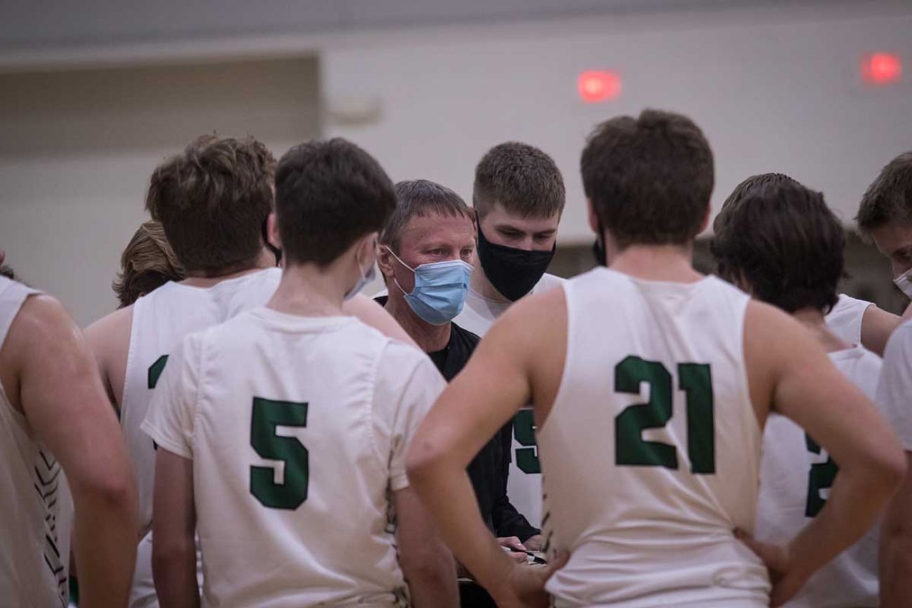Olivet boys basketball coach Matt Seidl,