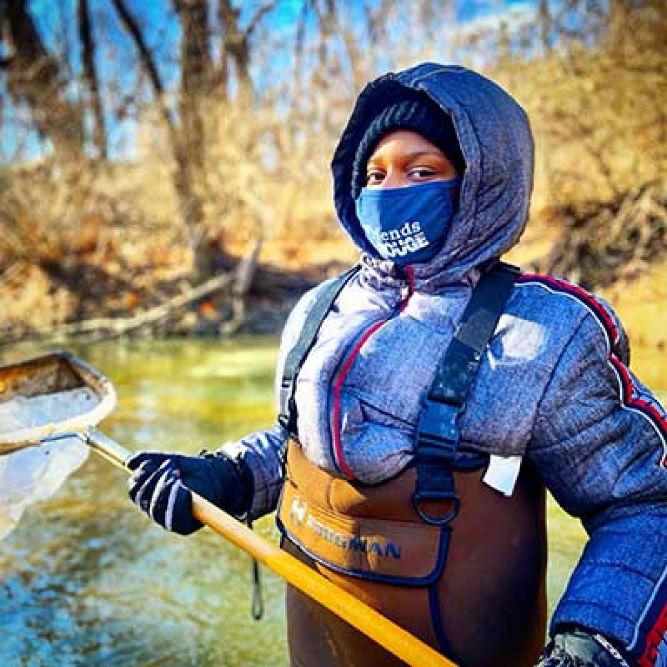 A member of the Black to the Land Coalition