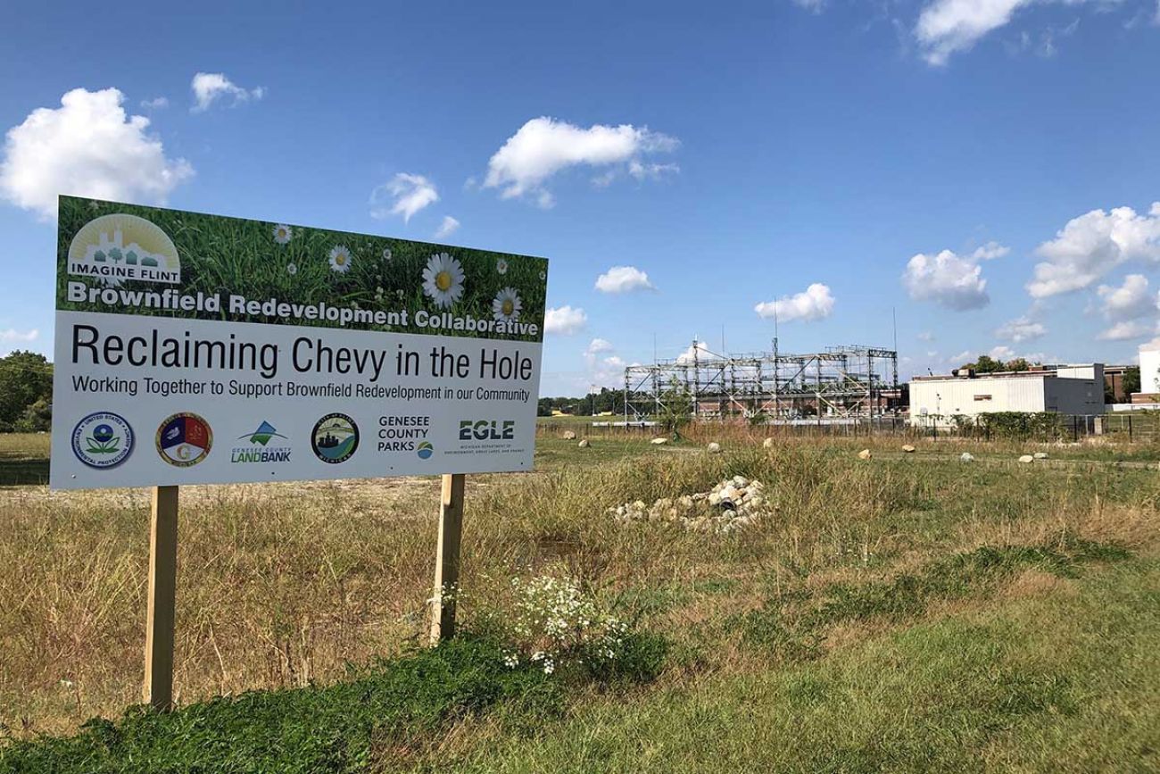 site of Flint’s former Chevrolet factory