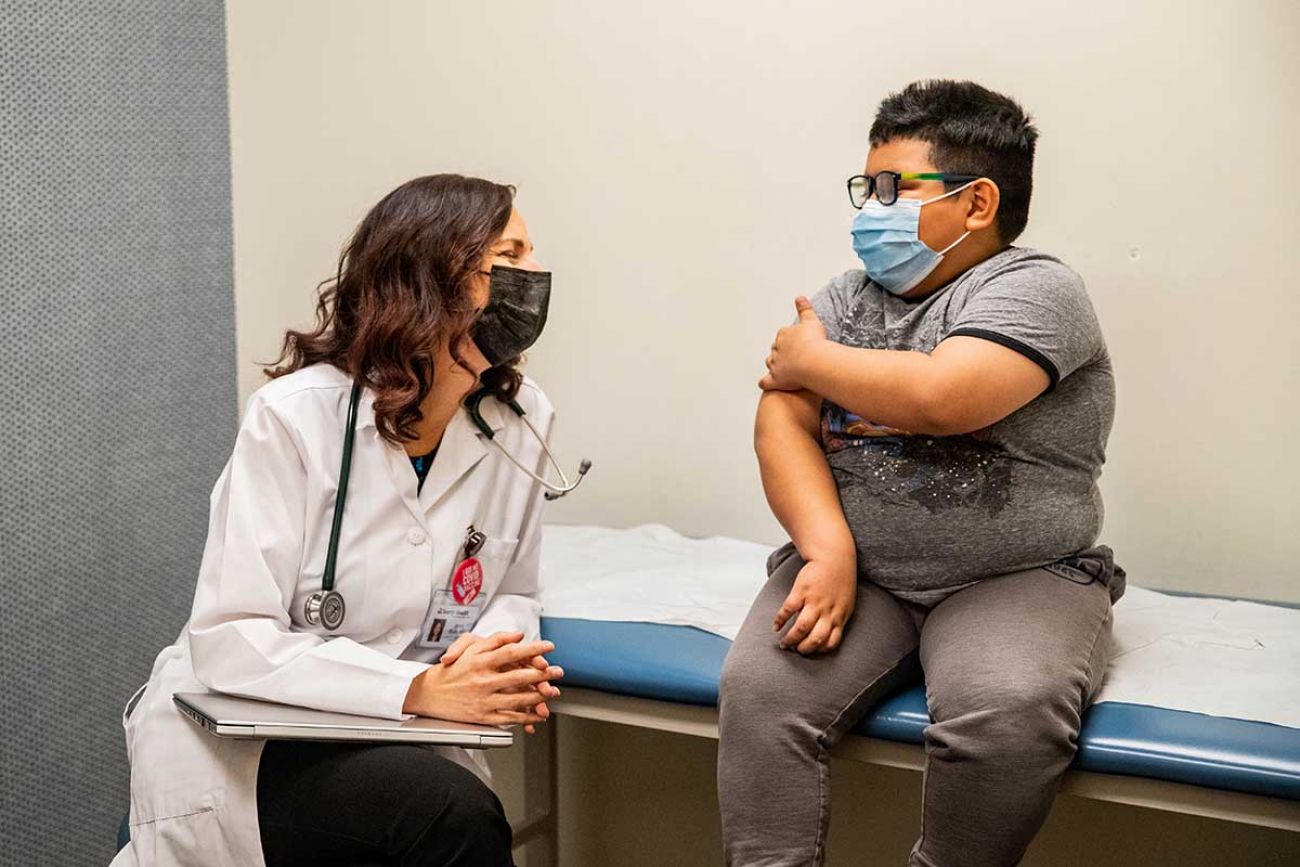 Dr. Jenny Bush reassured 9-year-old Jesus Ramirez Menseses