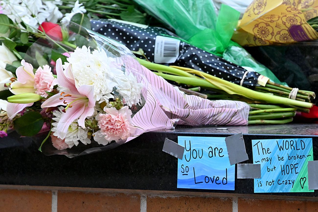 memorial for the MSU shooting victims