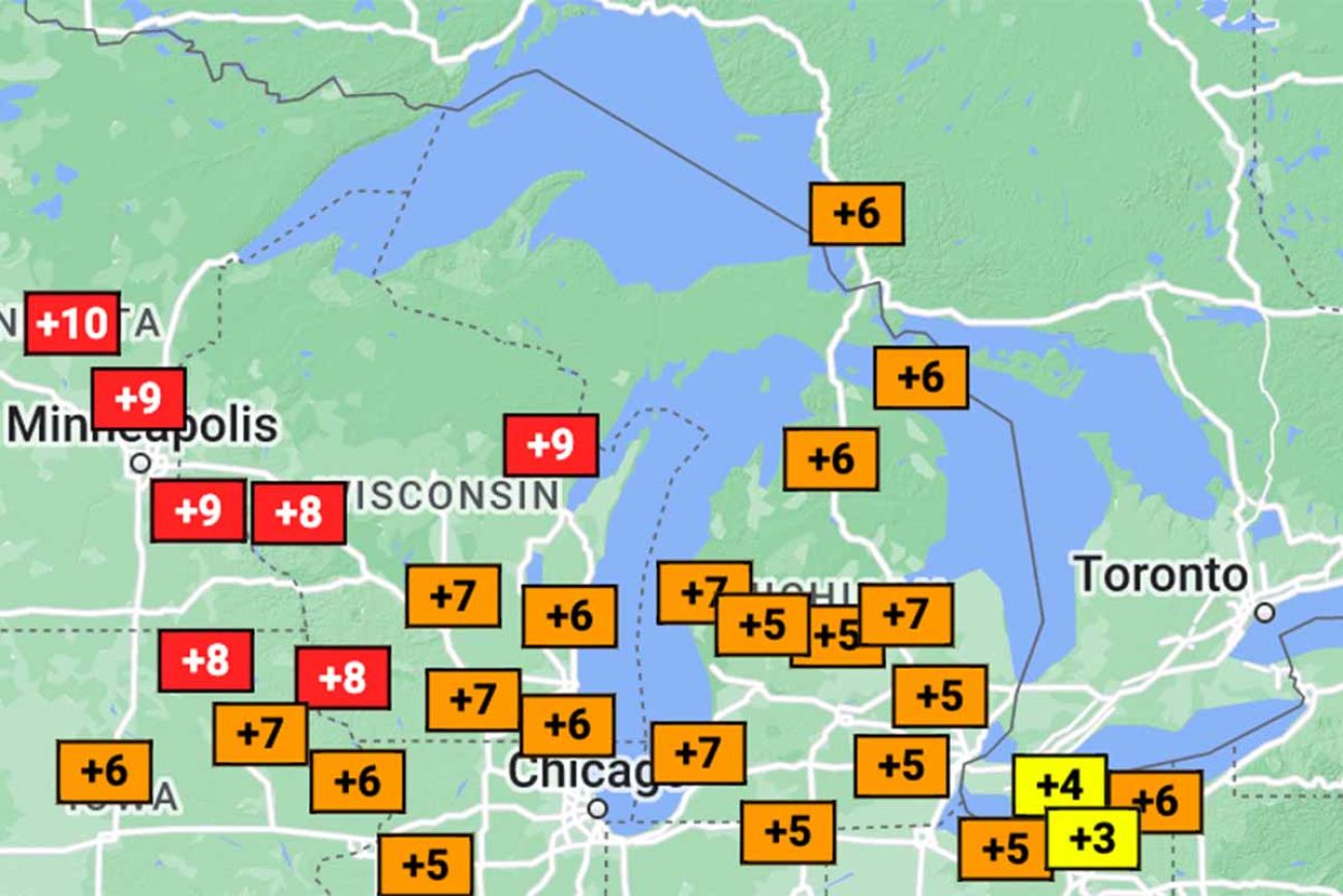 temperature departures graphic