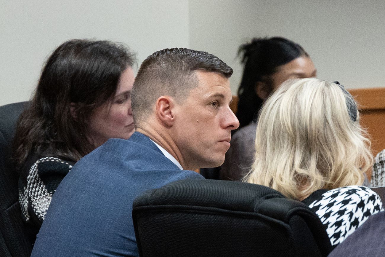 Lee Chatfield in court.