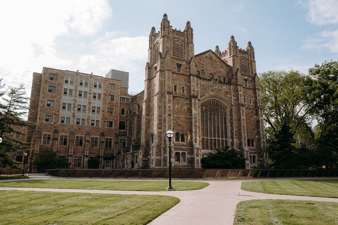 University of Michigan Library from the court yard