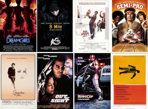 A collage of eight movie posters.