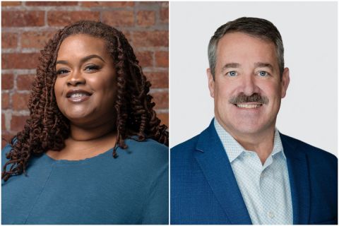 Headshots for Alaina Jackson and Rob Fowler. 