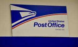Signboard of United States post office at Millenia mall in Orlando.