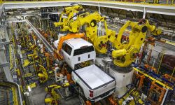 A General Motors assembly line
