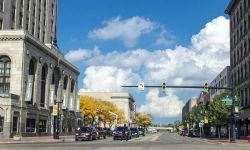 Downtown corner in Saginaw