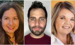 Headshots of Kim Kozlowski, Eli Newman and Sally Freels.